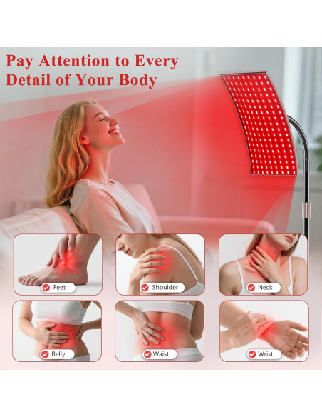 Terapia de Luz Roja XMZXMZ 660nm y 850nm Panel LED Grande