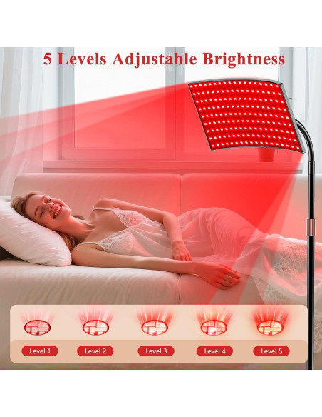 Terapia de Luz Roja XMZXMZ 660nm y 850nm Panel LED Grande