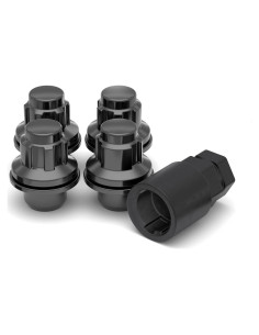 Bloqueos de Rueda White Knight M12x1.25 Cromo Negro - Paquete de 4