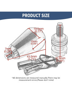 Tornillo de bloqueo de asiento antirrobo Jiataban 1/4-20 Oro 2