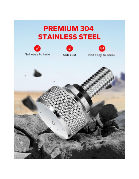 Tornillo de Asiento Trasero Cromado Amazicha para Harley 1996-2025