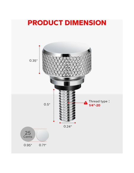 Tornillo de Asiento Trasero Cromado Amazicha para Harley 1996-2025