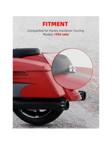 Tornillo de Asiento Trasero Cromado Amazicha para Harley 1996-2025