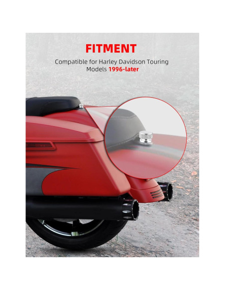 Tornillo de Asiento Trasero Cromado Amazicha para Harley 1996-2025