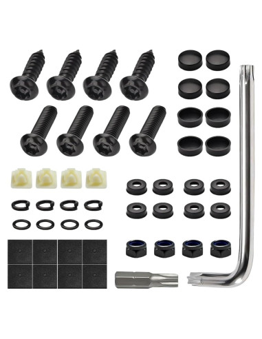 Tornillos Antirrobo MUQIDA para Placas de Matrícula - Acero Inoxidable