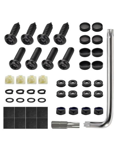 Tornillos Antirrobo MUQIDA para Placas de Matrícula - Acero Inoxidable