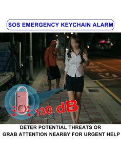 Paquete de 2 Alarmas Personales de Seguridad 130dB Rosa 2