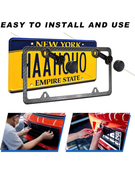 Tornillos Antirrobo MUQIDA para Placas de Matrícula - Acero Inoxidable