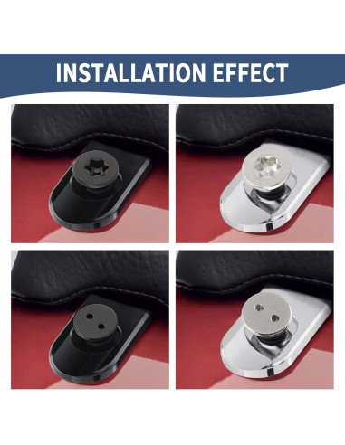 Tornillo de Asiento Antirrobo Jiataban 1/4-20 Aluminio Negro