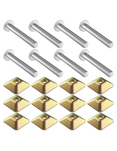 Kit de Montaje Antirrobo para Señales IRONDIY - 8 Tornillos 6.35 cm