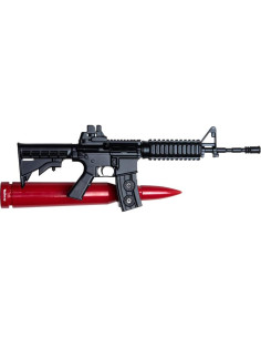 Antena de Bala Antirrobo VMS Racing AR-15 Rojo 13.97 cm 2