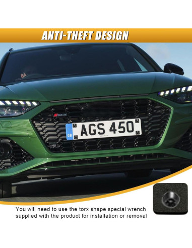 Kit de Tornillos Antirrobo para Placas de Licencia ZIMISI - 4 Juegos