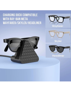 Base de Carga para Gafas Inteligentes Ray-Ban Meta - Negro 2