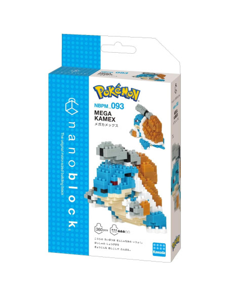 Nanoblock Mega Blastoise Pokémon - Kit de Construcción 360 Piezas