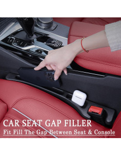 Relleno Espacio Asientos Coche Uootill 2025 - 2 Piezas Negro 2