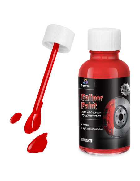 Pintura para Caliper de Freno SENVEN Rojo Brillante 1.5 oz
