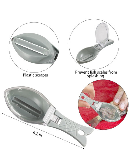Removedor de Escamas de Pescado Openfly - Juego de 7 Piezas