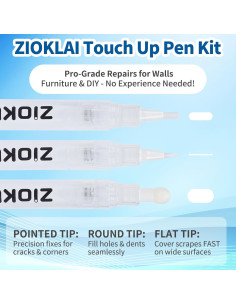Kit de Bolígrafos de Pintura de Retoque ZIOKLAI 3 Unidades 2