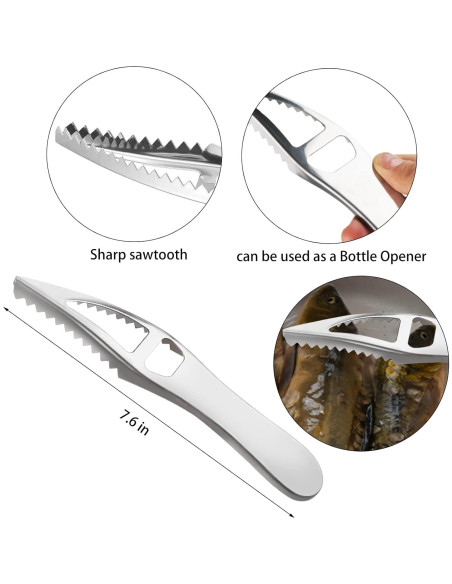 Removedor de Escamas de Pescado Openfly - Juego de 7 Piezas