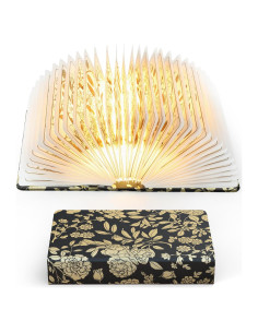 Lámpara de Libro Plegable ZBOLE 1200mAh 3 Colores Floral