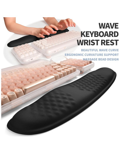 Juego Ergonómico Reposamuñecas Teclado y Ratón Gleamtide
