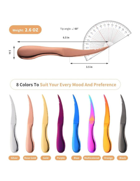 Herramienta desvenadora de camarones ADORAMBLING púrpura 16.5 cm