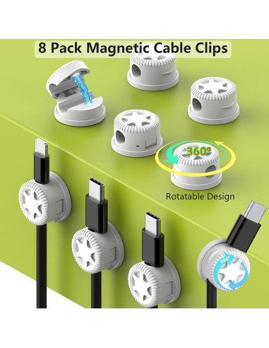 Kit de Gestión de Cables ELII 328 Piezas - Clips, Bridas y Mangas