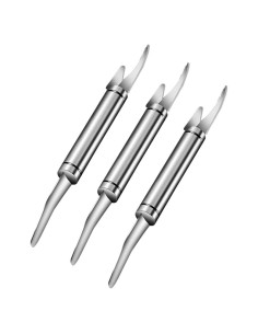 Juego de 3 herramientas de desvenado de camarones acero inoxidable