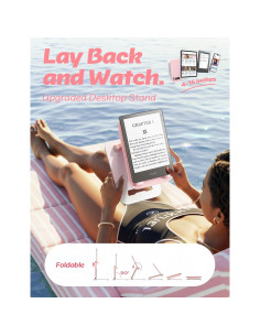 Soporte Plegable para Tableta LISEN Rosa - Ajustable y Compacto 2