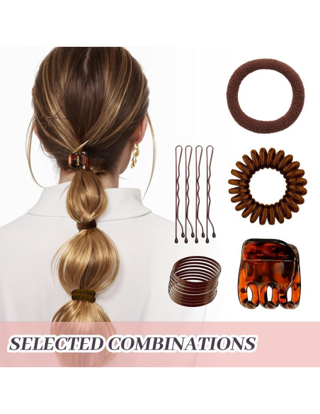 Set de Gomas de Pelo Elásticas JIRIS para Niñas - 100 Unidades