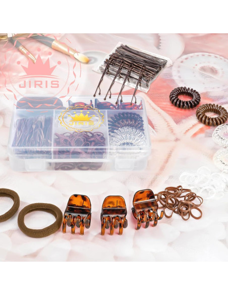 Set de Gomas de Pelo Elásticas JIRIS para Niñas - 100 Unidades