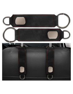 Gancho para reposacabezas Mandark - 2 Piezas Negro