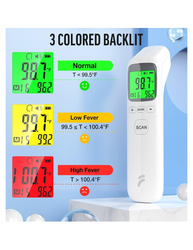 Termómetro Digital Sin Contacto FACEIL 710946701083 para Adultos y Niños