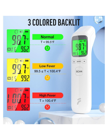 Termómetro Digital Sin Contacto FACEIL 710946701083 para Adultos y Niños