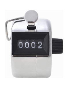 Contador de Mano GOGO de Metal 4 Dígitos para Conteo 2