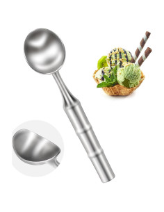 Cucharón de Helado Acero Inoxidable YueMiEco - Mango Ergonómico