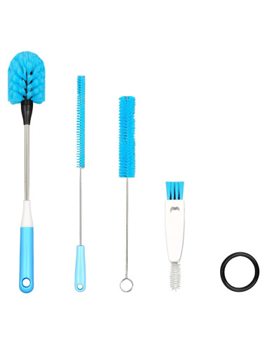 Cepillo de Botellas 4 en 1 TooLe - Azul, 30.48 cm