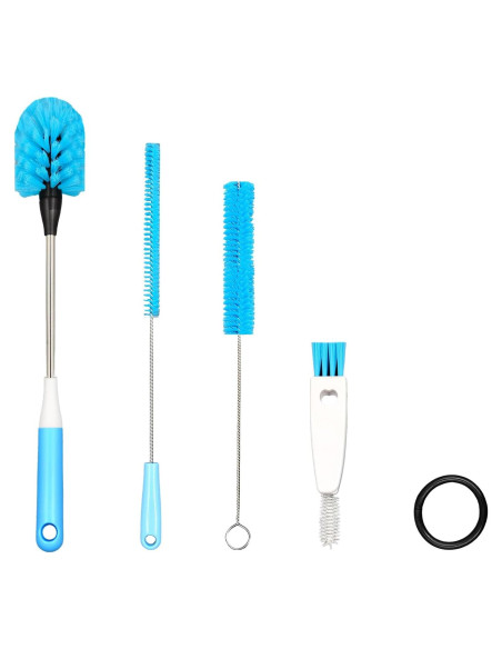 Cepillo de Botellas 4 en 1 TooLe - Azul, 30.48 cm