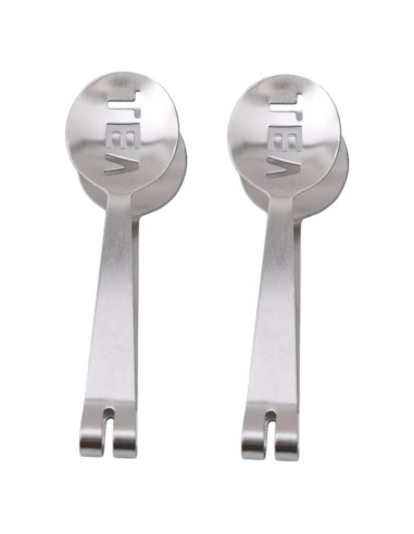 2 Pinzas de Acero Inoxidable para Filtrar Bolsas de Té 12cm