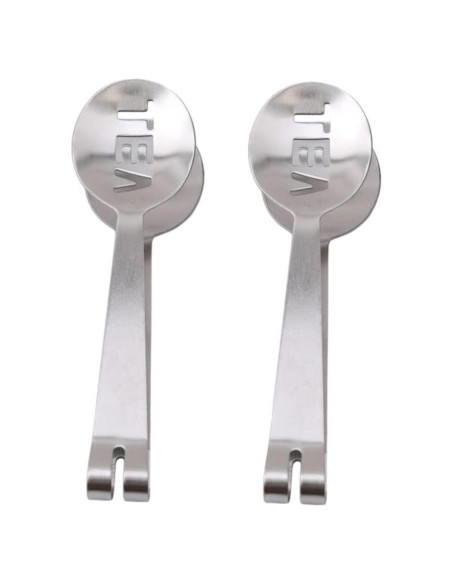 2 Pinzas de Acero Inoxidable para Filtrar Bolsas de Té 12cm