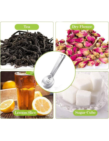 2 Pinzas de Acero Inoxidable para Filtrar Bolsas de Té 12cm