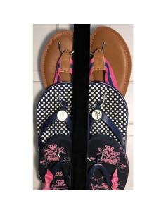 Colgador de Sandalias Boottique - Terciopelo Negro, 6 Ganchos 2