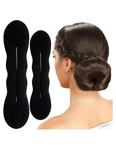 2 Piezas Hacedores de Moño de Cabello STSTR - Antideslizantes