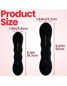 2 Piezas Hacedores de Moño de Cabello STSTR - Antideslizantes 2