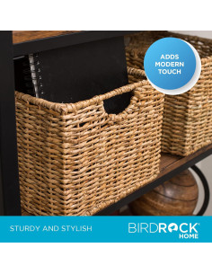 Cestas Organizadoras BIRDROCK HOME - Juego de 3, Mimbre Natural 2