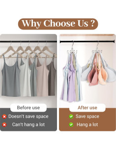 Perchas Apilables Jolliq de Acero Inoxidable - 2 Paquetes 2