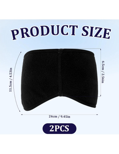 2 Diademas Calentadoras de Oídos Apausvcm - Forro Polar