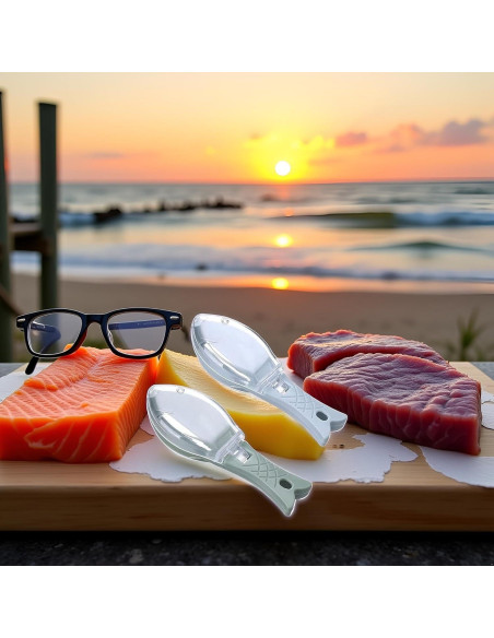 Juego de 2 Removedores de Escamas BWESOO - Azul y Verde