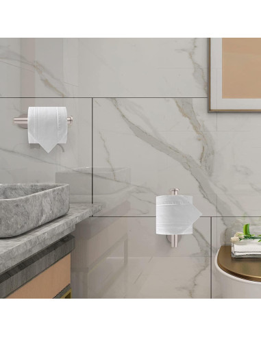 Soporte de Papel Higiénico Adhesivo HUANING - Acero Inoxidable