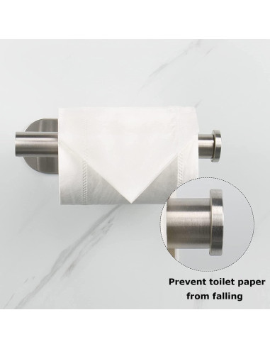 Soporte de Papel Higiénico Adhesivo HUANING - Acero Inoxidable